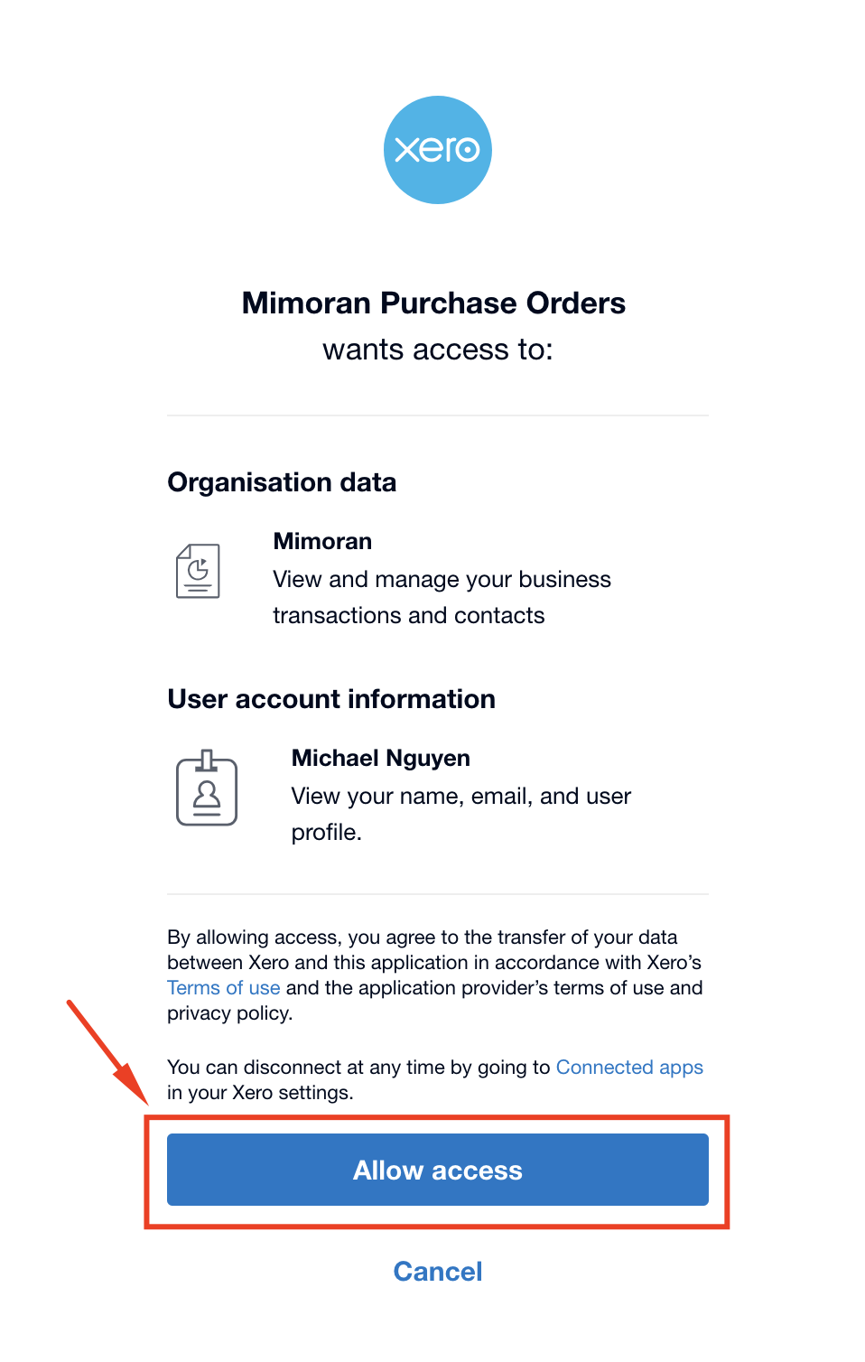 Access Xero