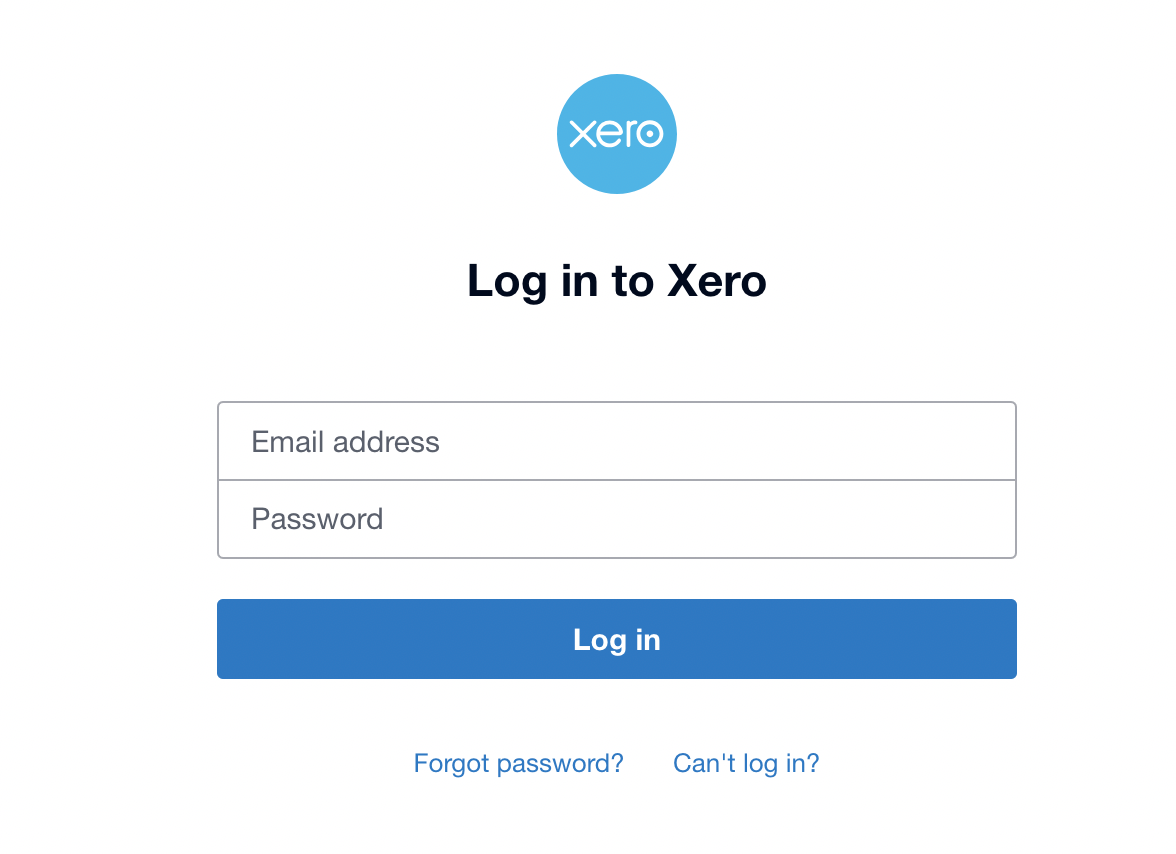 Login Xero